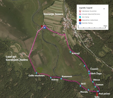 1 ZEMLJEVID pot izvirov 4 km feb.2020 Damjan plus SPILJA 1 ZEMLJEVID pot izvirov 4 km feb.2020 Damjan plus SPILJA
